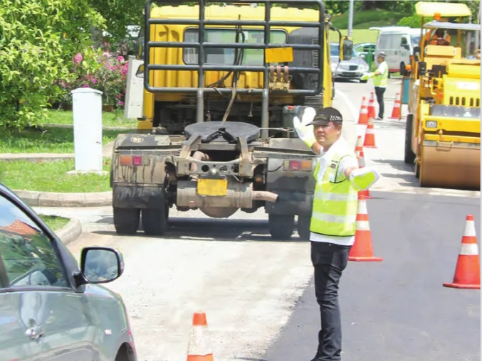 Image of a road uder construction